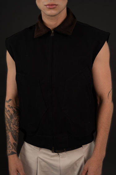 Structured Denim Vest